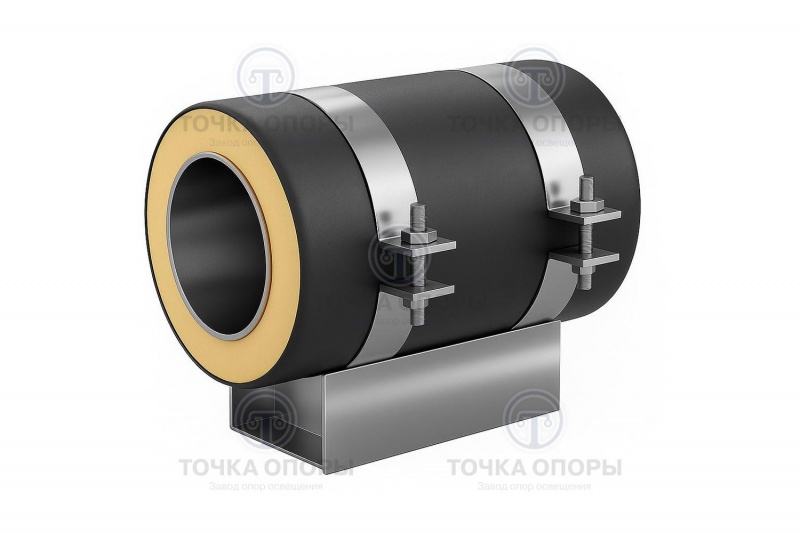 Скользящая опора СПОн 530/710.100 подкладная надземная для труб в ППУ