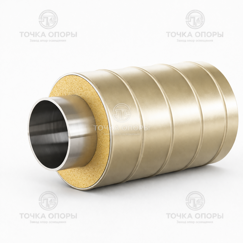 Труба ППУ стальная оболочка 900х720х8 мм ГОСТ 30732-2006