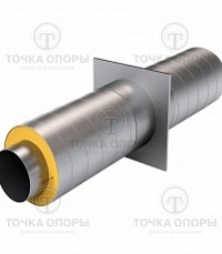 Неподвижная опора в ППУ изоляции с оцинкованной (ОЦ) оболочкой