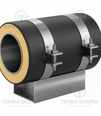 Скользящая опора СПОн 325/500.100 подкладная надземная для труб в ППУ